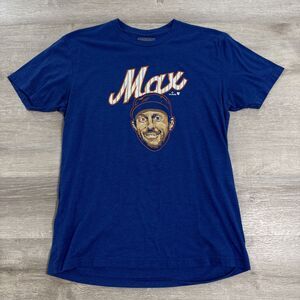 Max Scherzer Shirt New York Mets BreakingT Men's Blue Medium Players Tee